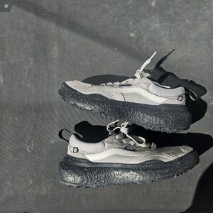 Vans Grey and Black Chunky Sole Low-Top Sneakers